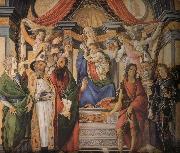 Son with six saints of Notre Dame Sandro Botticelli